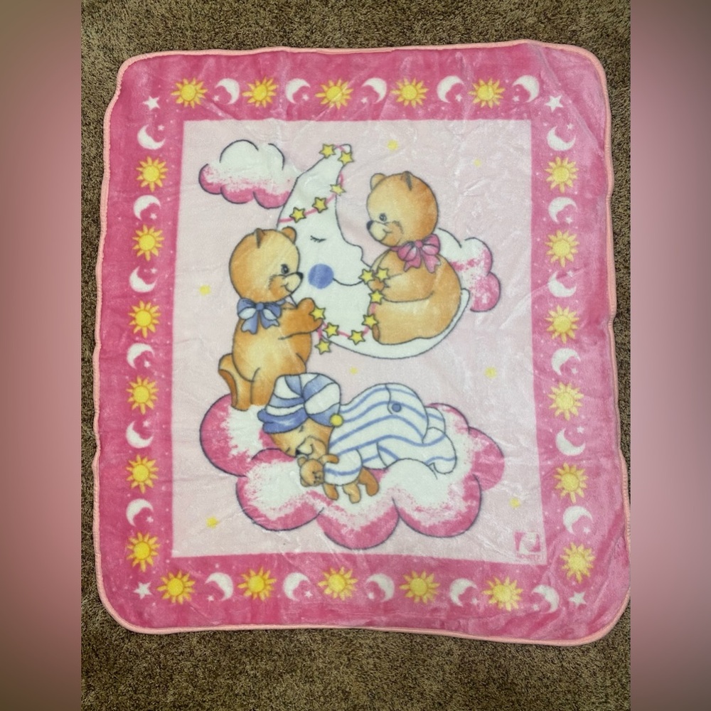 80’s Vintage Novatex Baby Blanket
